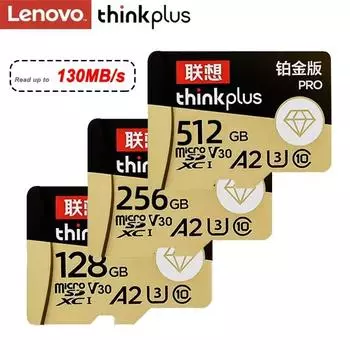Lenovo Micro SD карта 128 ГБ 64 ГБ до 130 МБ SD карта памяти U3 4K V30 A2 TF карта 256 ГБ Flash MicroSD карта Electron Product PC TF Card-32GB