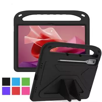 Lenovo Tab P12 2023 12,7 дюйма TB-371FC TB-370FU TB-370XU чехол EVA ударопрочный детский чехол-подставка с ручкой Lenovo P12 2023 розы красного