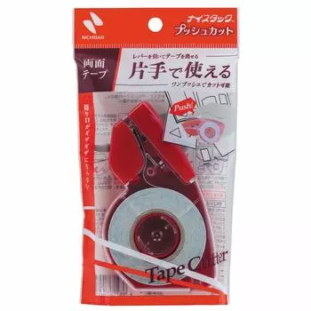 Лента Nichiban Nicetack 15 мм x 8 м двусторонняя (Толкать, резать) СЗ-15П