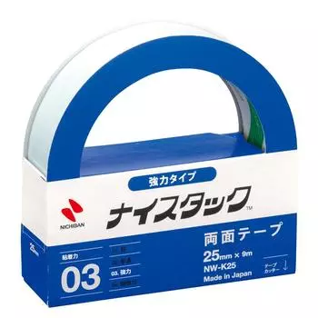Лента Nichiban Nicetack 25 мм x 9 м двусторонняя (сильный) СЗ-К25