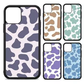 Leopard Print Phone Case Silicone PC+TPU Case for iPhone 11 12 13 Pro Max 8 7 6 Plus X SE XR Hard Fundas iphone 14