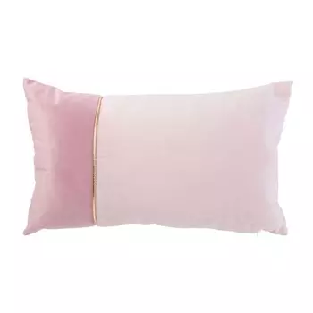 Les Trsors De Lily [A0881] - Подушка из двухцветной розовой замши Scarlett - 50x30 см