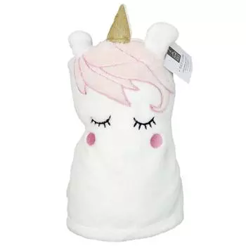 Les Trsors De Lily [A1822] - Плюшевое одеяло Unicorn My Unicorn бело-розовое - 100x75 см