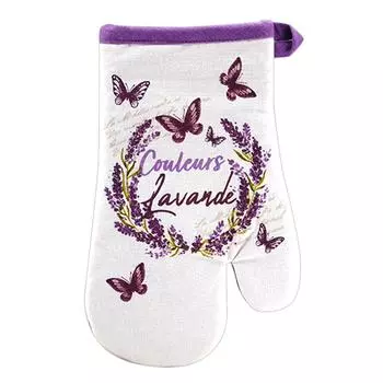 Les Trsors De Lily [A2429] - Прихватка для духовки Lavender Colors фиолетово-белая - 28x14 см