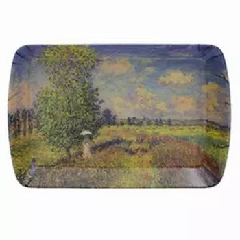 Les Trsors De Lily [A2636] - Маленький поднос Claude Monet Summer - поле маков - 23x15 см