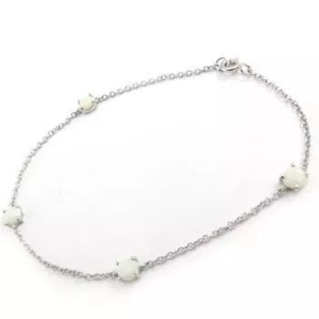 Les Trsors De Lily [E8659] - Серебряный браслет Goddess Opal Белое серебро (родированное покрытие) - 4 мм
