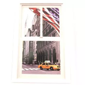 Les Trsors De Lily [M9121] - металлический стикер Америка (50x70 см) белый