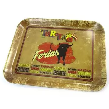 Les Trsors De Lily [N5506] - Маленький поднос Toro Tapas цвета охры (15x20 см) коричневый