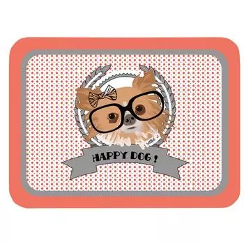 Les Trsors De Lily [Q3778] - Металлический поднос Happy Dog (стаканы) - 35x25 см