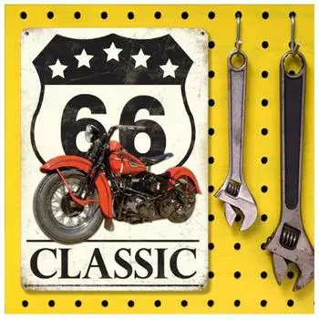 Les Trsors De Lily [Q9185] - Жестяная табличка в стиле ретро Route 66 (классическая) - 40x30 см