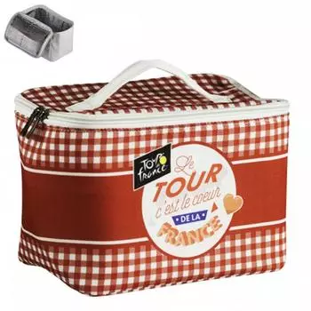 Les Trsors De Lily [R1990] - Insulated lunch bag Tour de France red check - 23x15. 5x13cm