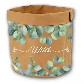 Les Trsors De Lily [R2240] - Бумажный вазон Wild коричнево-зеленый - 14x13 см