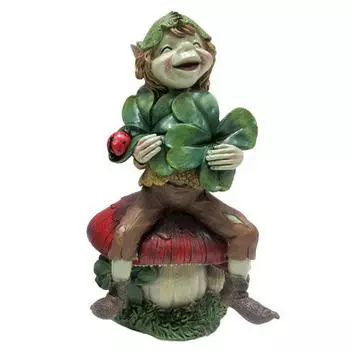 Les Trsors De Lily [R7088] - Статуэтка из смолы клевера Lucky Pixie - 24 см