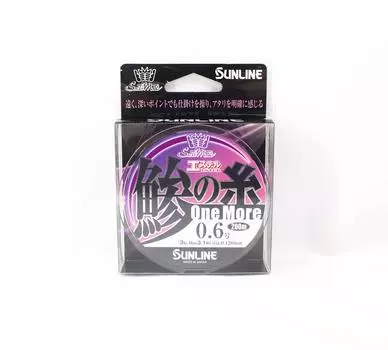 Леска Sunline Ester Aji No Ito One More 200 м № 0,6 3 фунта 0,128 мм (6824) розовый