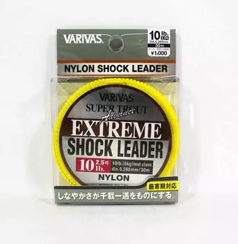 Леска Varivas Nylon Super Trout Advance Extreme Shock Leader 30 м 10 фунтов (2255) жёлтый