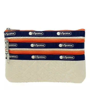LeSportsac Косметичка 3ZIP 7158 СВИТЕР СТЁГАНЫЙ (ЛеСпортсак) Женский (E950 СЛОНОВАЯ КОСТЬ) [Элемент]