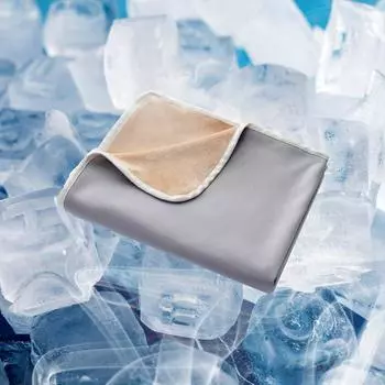 Летнее одеяло с кондиционером Ice Silk — легкое, можно стирать в стиральной машине, подходит для детей 152x127 cm серый
