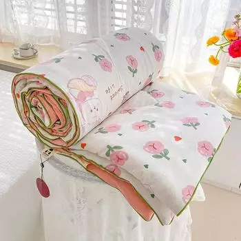 Летнее тонкое одеяло, домашний текстиль, детское легкое мягкое одеяло, моющееся одеяло с кондиционером, размер королевы, летнее охлаждающее одеяло 150x200cm-1pc Quilt