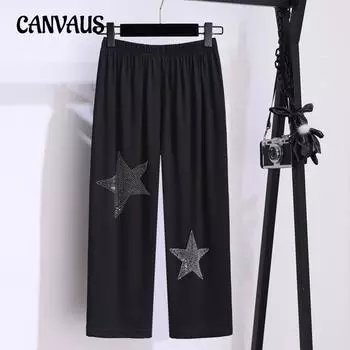 Летние брюки, узкие брюки, женские брюки больших размеров 7XL