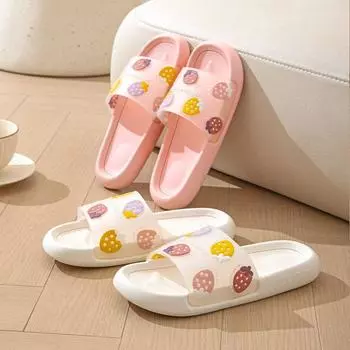 Летние сандалии Kawaii Junior Flat Cute Shoes для женщин 2024 года, женские тапочки для ванной в корейском стиле, распродажа, уникальный тренд B из ПВХ 36