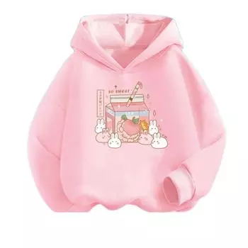 Летние толстовки с принтом персикового сока Kawaii, толстовка с капюшоном для девочек, мягкий топ, тонкое базовое пальто для студентов S