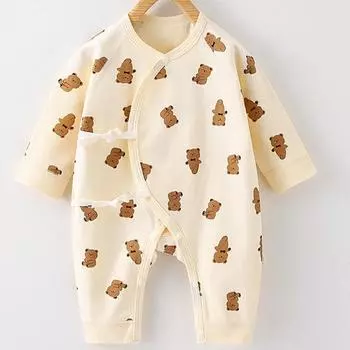 Летний космический костюм Joy Multi для новорожденных Ori Cherry Bear с длинными рукавами, маленький медведь, размер 66, лучшая детская одежда в Корее
