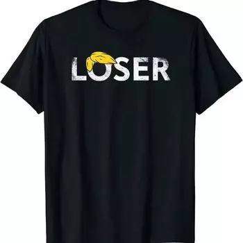 Летняя футболка Trump Is A Loser Trump Lost, забавная крутая мужская футболка, топы из 100% хлопка с короткими рукавами