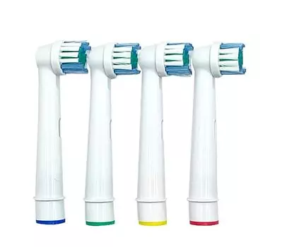 LeTradeJP Braun Oral B Совместимая сменная щетка Flexisoft от Braun Oral B (EB17-П) Набор 4 белый