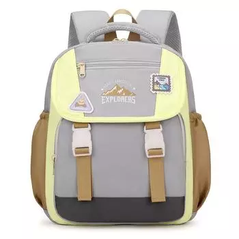 Letter Explorers Mountain Print Backpack Large Capacity Schoolbag Fashion Gift