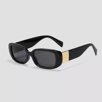 Letter Glasses Y2010-W Rectangular Sunglasses For Women Ins Large Frame Retro Sunglasses For Men