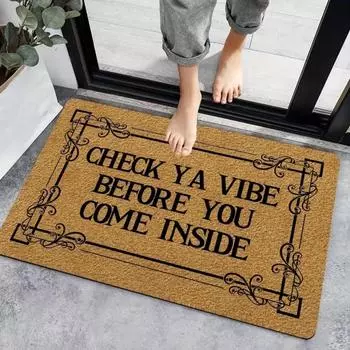 Letter Printed Entrance Mat Non Slip Indoor Outdoor Home Decore Carpet Living Room Doormats Kitchen Bathroom Floor Washable Rug 30x50cm