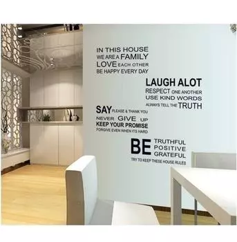 Letters In Words This House Wallpaper Decor Home