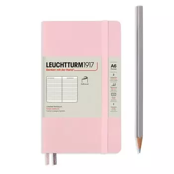 Leuchtturm Note A6 Горизонтальная линейка Мягкая обложка Порошок 363945 Подлинный импортный продукт