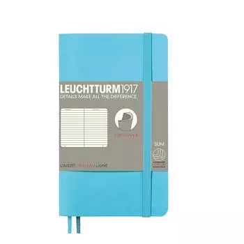 Leuchtturm Note A6 Горизонтальная линейка Мягкая обложка Ледяной Синий 357662 Обычный Импортный Продукт