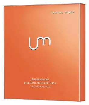 LEUNGESSMORE Brilliant Skin Care Mask Care Face Изготовлено с использованием волокна Кишу Бинчотан из Вакаямы В 6 штуках [Маска для кожи] Япония, (ГОРНИЧНАЯ ЯПОНИЯ),