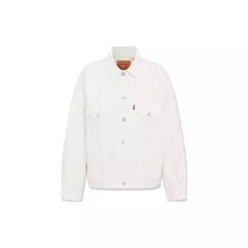 Levis однобортная однобортная джинсовая куртка женская верхняя одежда белая A1743-0053