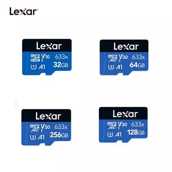 Lexar High Performance 100M/S 32/64/128GB 633x Micro SD карта памяти SDXC TF карта Microsd