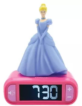 Lexibook Ночной будильник Disney Princess Cinderella Цифровые часы Настольные часы RL800DP Подлинный продукт