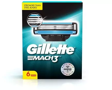 Лезвия для бритья Gillette Mach 3 4 Units Set