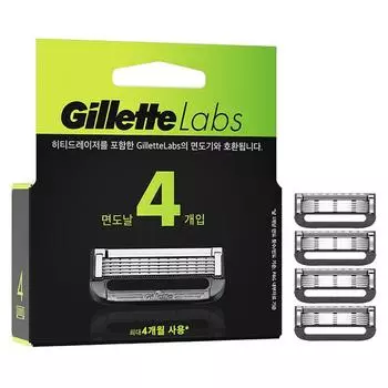 Лезвия для бритвы Gillette Labs, 4 шт. в упаковке, 1 шт.