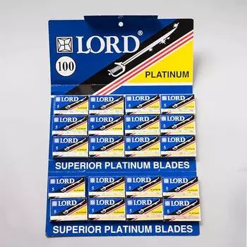Лезвия для бритвы Lord Platinum 20 шт. (100 отсчет)