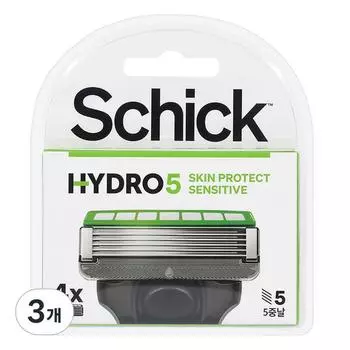Лезвия для бритвы Schick Hydro 5 SkinProtect Sensitive, 4 упаковки, 3 шт., корейское лезвие для бритвы