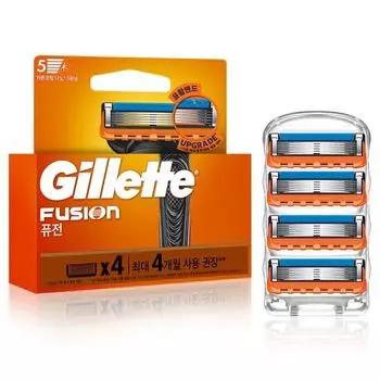 Лезвия для ручной бритвы Gillette 2024 Fusion, упаковка из 4 шт., 1 шт., корейское лезвие для бритвы
