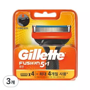 Лезвия для ручной бритвы Gillette Fusion, упаковка из 4 шт., 3 шт., корейское лезвие для бритвы