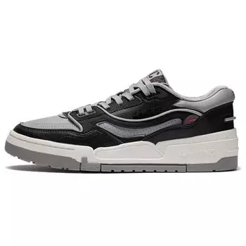 Li Ning 001 Btc Btc замшевые низкие кроссовки для скейтбординга мужские кроссовки снежно-серые AGCS023-4 45