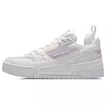 Li Ning 001 Btc Daily Wealth нескользящие дышащие легкие прочные низкие кроссовки для скейтбординга женские кроссовки белые платиновые AECR002-3 35