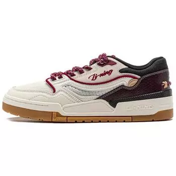 Li Ning 001 Btc Premium универсальные ретро-кеды для скейтбординга толстая подошва, увеличивающая высоту, нескользящая, амортизирующая, износостойкая поддержка AGCU031-5 39