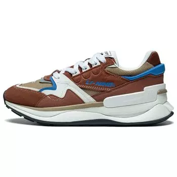 Li Ning 001 Original V2 прочные дышащие низкие спортивные повседневные туфли мужские кроссовки коричневые белые AGCT017-4 40