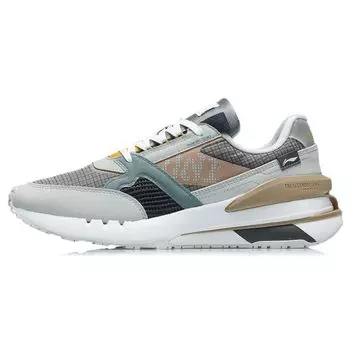 Li Ning 001 повседневные легкие дышащие низкие кроссовки мужские кроссовки серо-синие AGCR183-4 41