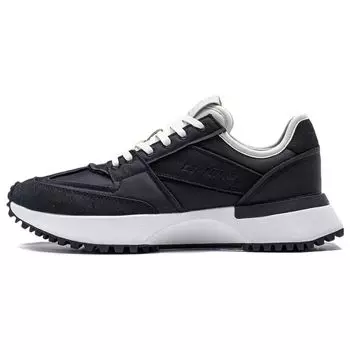 Li Ning 001 VNTG удобные модные амортизирующие дышащие низкие кроссовки для бега мужские кроссовки черные AZGT033-2 43